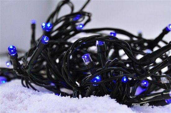 Solight LED řetěz na baterie 3 m modrá
