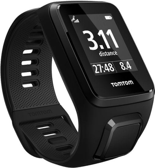 TomTom Spark 3 Cardio + Music GPS, black, "L" + Bluetooth sluchátka
