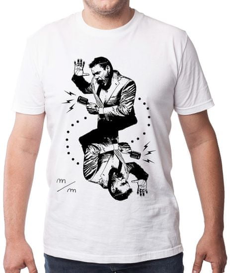 KlokArt pánské tričko Gildan 4100 bílá