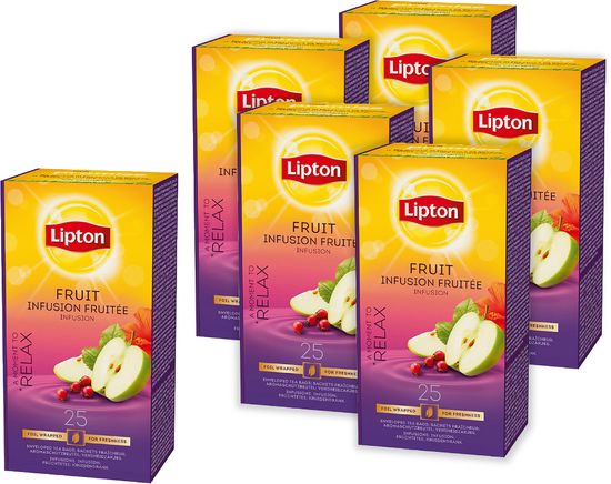 Lipton Fruit infusion fruitée ovocný čaj 6x 25 sáčků