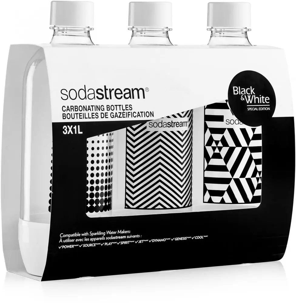 SodaStream Lahev TriPack 1l Black&White - rozbaleno
