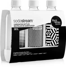 SodaStream Lahev TriPack 1l Black&White