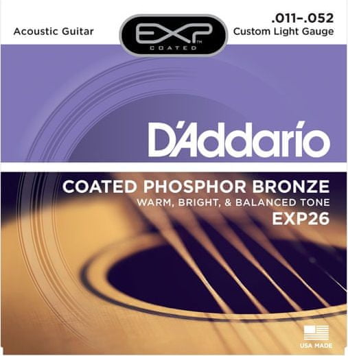 Daddario EXP26 Kovové struny pro akustickou kytaru