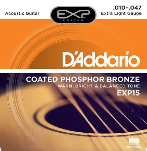 Daddario EXP15 Kovové struny pro akustickou kytaru