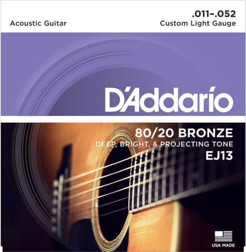 Daddario EJ13 Kovové struny pro akustickou kytaru