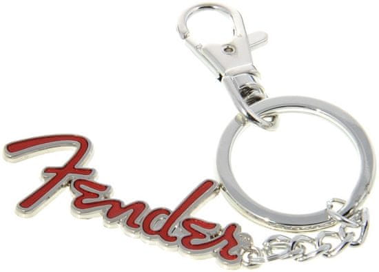 Fender Metal Logo Keychain Klíčenka