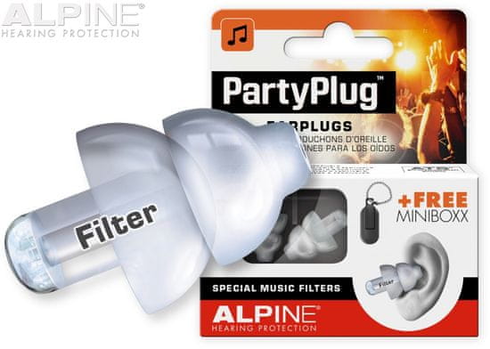 Alpine PartyPlug Transparent Špunty do uší