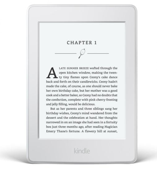 Amazon Kindle Paperwhite 3 2015, bílá - S REKLAMOU - zánovní