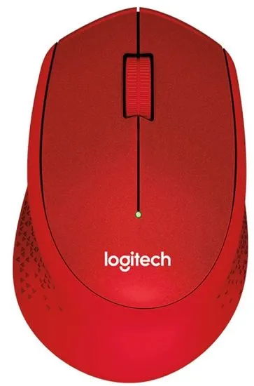 Logitech M330 Silent Plus, červená (910-004911)