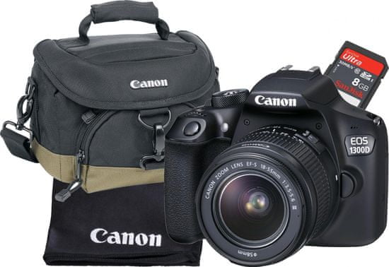 Canon EOS 1300D + 18-55 EF-S DC III Value Up Kit - rozbaleno