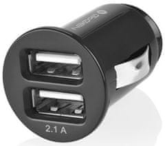 GoGEN autonabíječka CH 21, 2 x USB port, 2,1 A + 1 A, černá