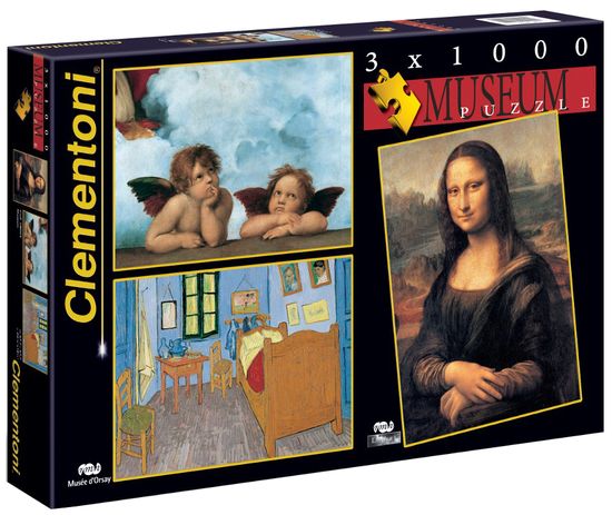 Clementoni Puzzle Muzeum 3 x 1000 dílků