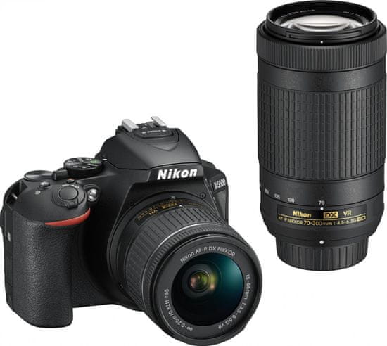 Nikon D5600 + 18-55 AF-P DX VR + 70-300 AF-P DX ED VR (VBA500K004)