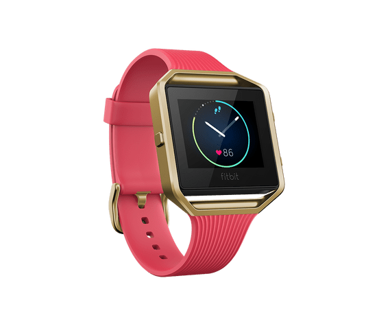Fitbit Blaze,Tapered Pink/Gold, Large