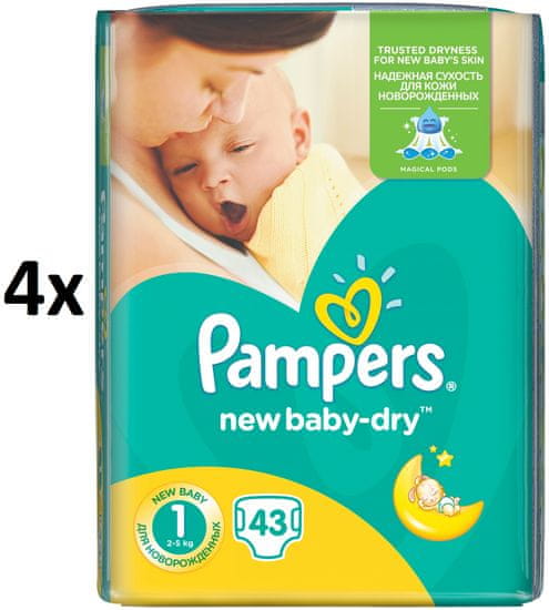 Pampers Pleny New Baby 1 Newborn - 172 ks