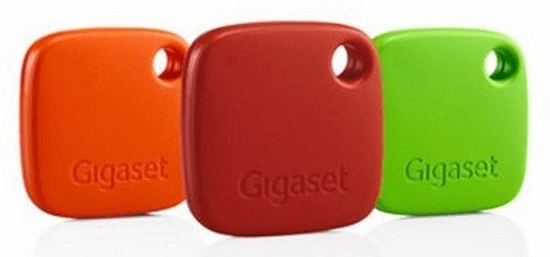 Gigaset Lokalizační čip G-Tag, 3 kusy, červený/oranžový/zelený - použité