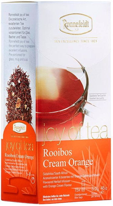 Levně Ronnefeldt Joy of Tea Rooibos Cream Orange 15 sáčků