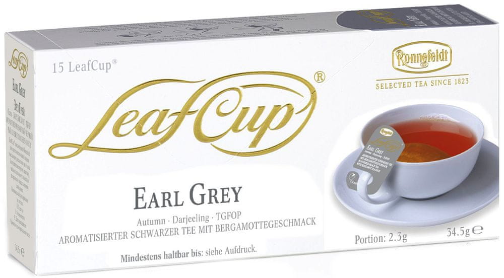 Levně Ronnefeldt LeafCup Earl Grey 15 sáčků