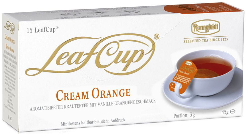 Levně Ronnefeldt LeafCup Cream Orange 15 sáčků