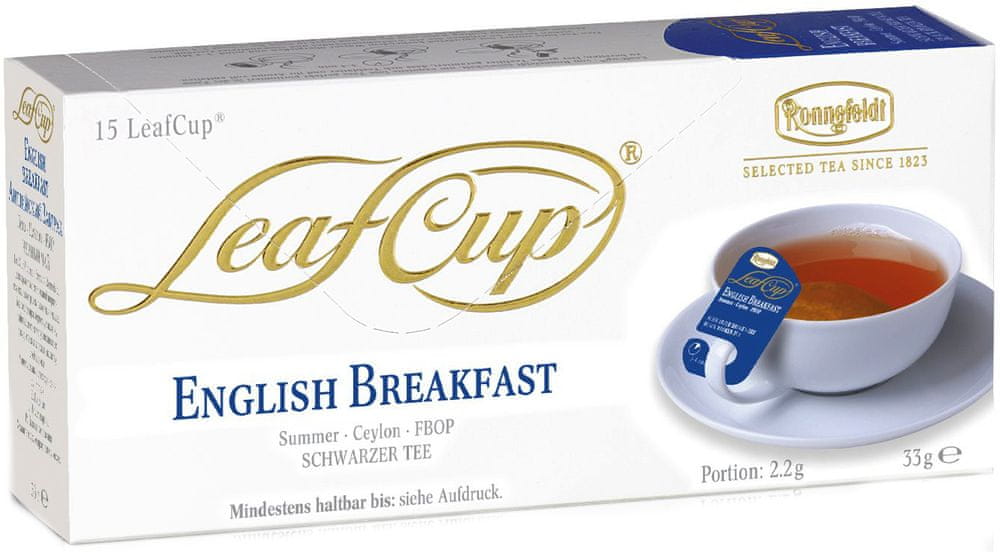 Levně Ronnefeldt LeafCup English Breakfast 15 sáčků