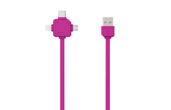 PowerCube USBcable USB-C Pink