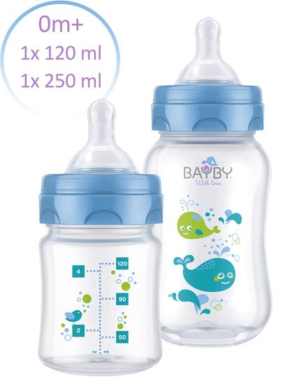 BAYBY Sada 2 kojeneckých lahví 0m+ - zánovní