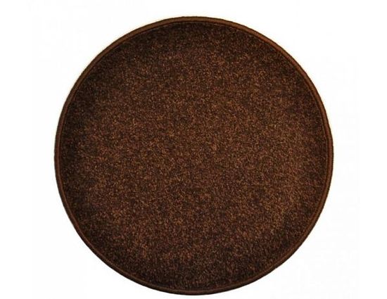Vopi Kulatý hnědý koberec Eton průměr 80 cm