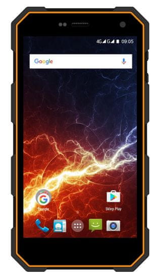 myPhone HAMMER ENERGY, Dual SIM, oranžovo-černý - zánovní