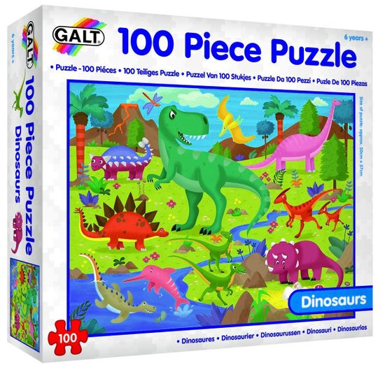 Galt 100 Puzzle v krabici - Dinosauři