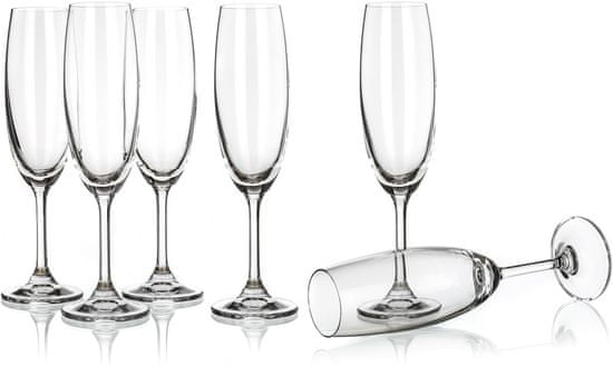 Banquet sklenice na sekt Leona 210 ml, 6 ks - zánovní