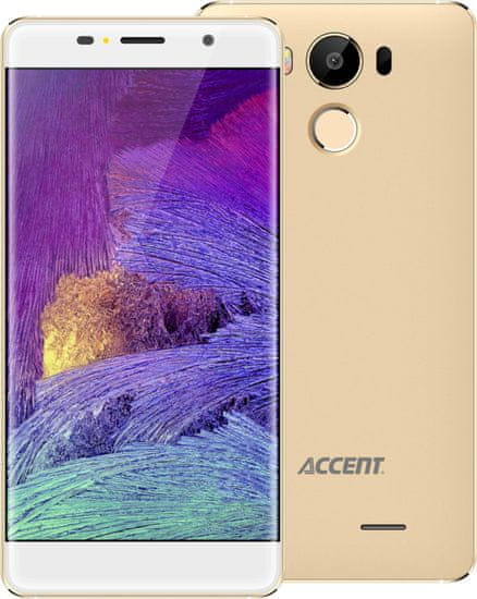ACCENT Neon, Dual SIM, 2 GB/16 GB, zlatý - rozbaleno