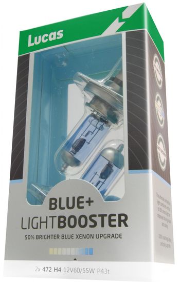 Lucas LightBooster H7 12V 55W +50% Blue 2ks