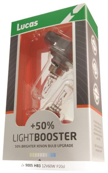 Lucas LightBooster H4 12V 60/55W +50% 2ks