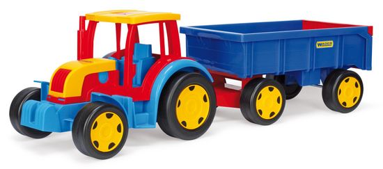 Wader Gigant traktor s vlekem - rozbaleno
