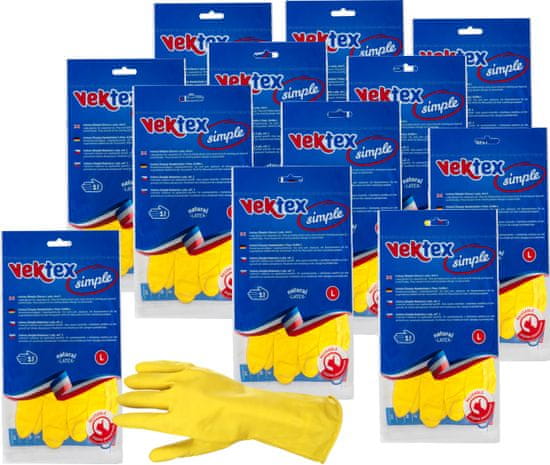 Vektex Simplex rukavice, velikost L, 12 párů