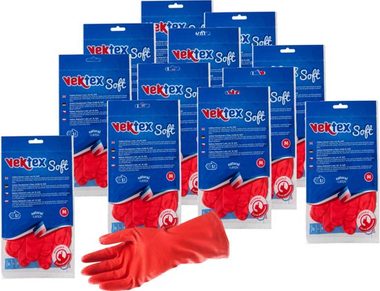 Vektex Soft rukavice, velikost M, 12 párů