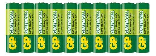 GP Greencell Carbon Zinc AA 10ks