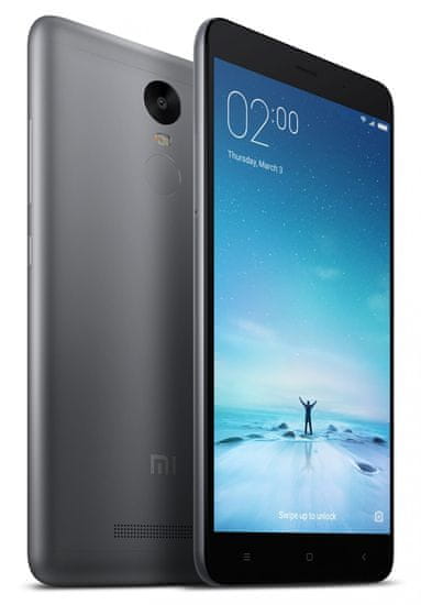 Xiaomi Redmi Note 3, CZ LTE, 3GB / 32GB šedý - rozbaleno