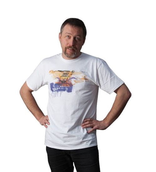 KlokArt pánské tričko Gildan Soft 64000 bílá