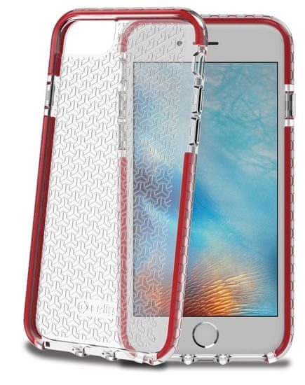 Celly Kryt Hexagon, Apple iPhone 7, červená