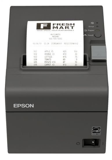 Epson TM-T20II tmavá, USB+ LAN,zdroj (C31CD52003)