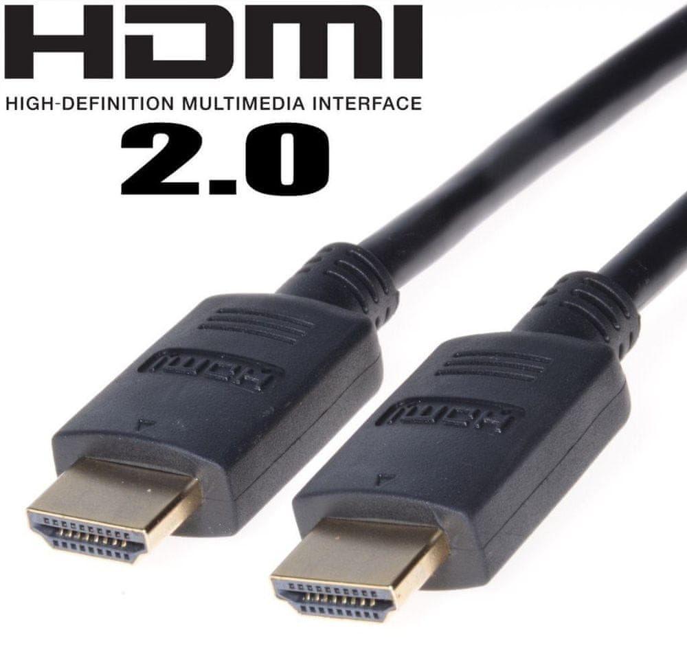 Levně PremiumCord HDMI 2.0 High Speed + Ethernet kabel, 3 m