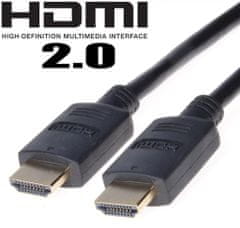 PremiumCord HDMI 2.0 High Speed + Ethernet kabel, 2 m