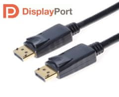 DisplayPort 1.2 přípojný kabel M/M, 3 m