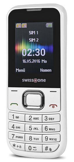 Swisstone SC230, Dual SIM, bílá