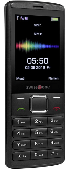 Swisstone SC550, Dual SIM, černý - zánovní