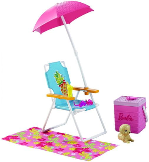 Mattel Barbie Nábytek a doplňky Piknik na pláži