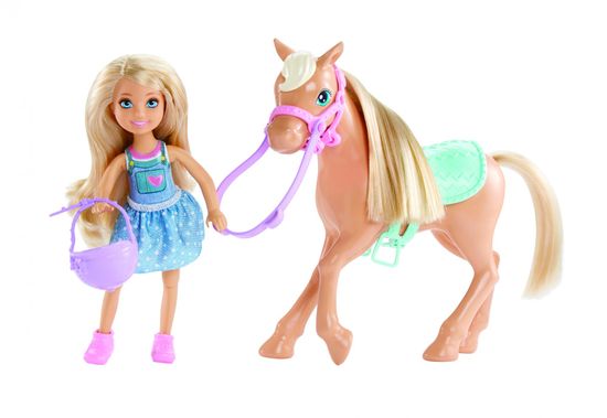 Mattel Barbie Chelsea a poník - rozbaleno