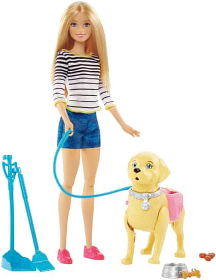 Mattel Barbie Procházka s pejskem