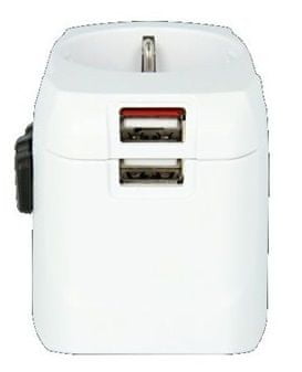 Skross Cestovní adaptér PRO Light USB, bílá